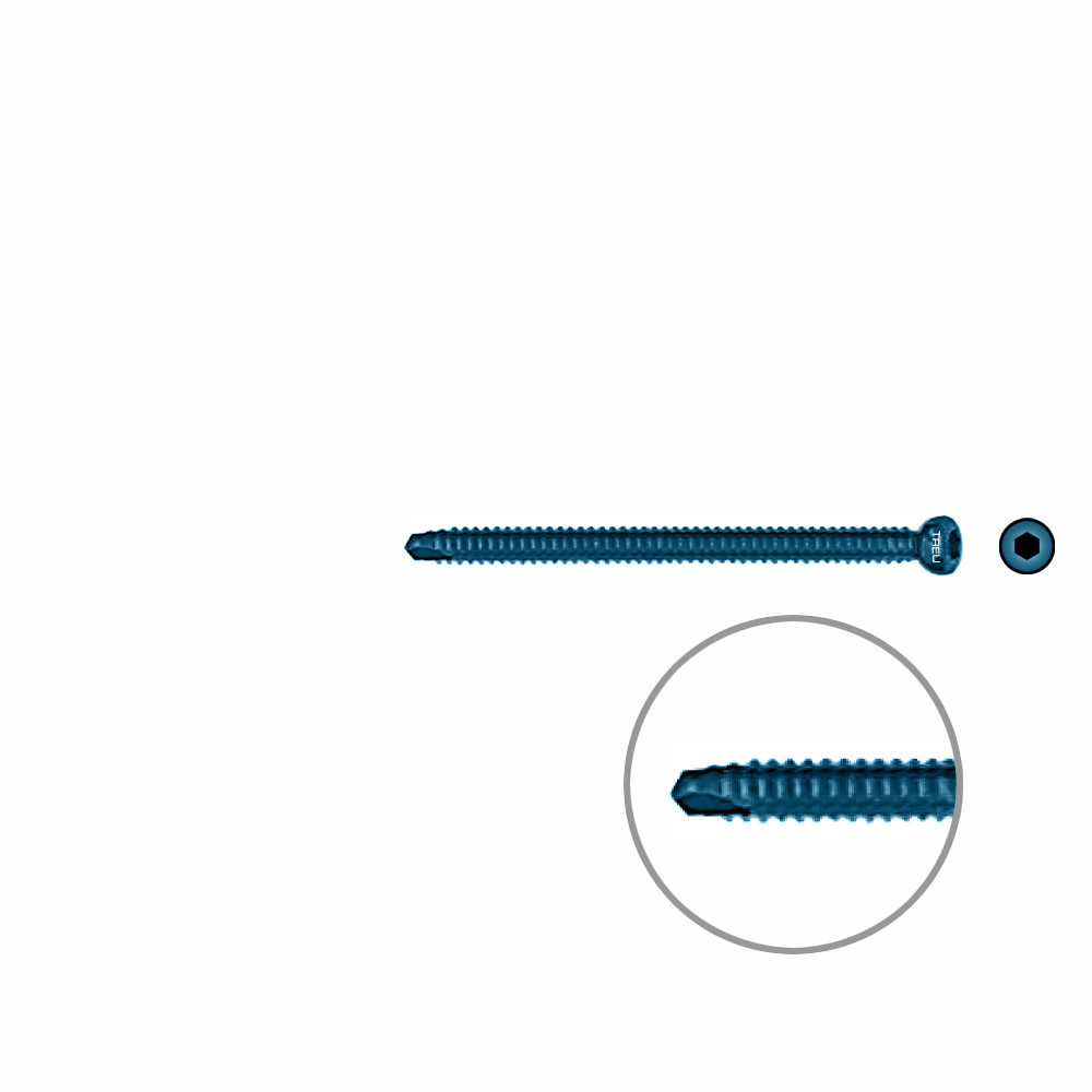 Interlocking screw titanium Ø 4,5 x 60mm 