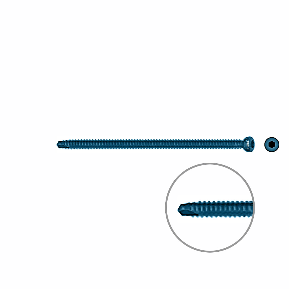 Interlocking screw titanium Ø 4,5 x 80mm 