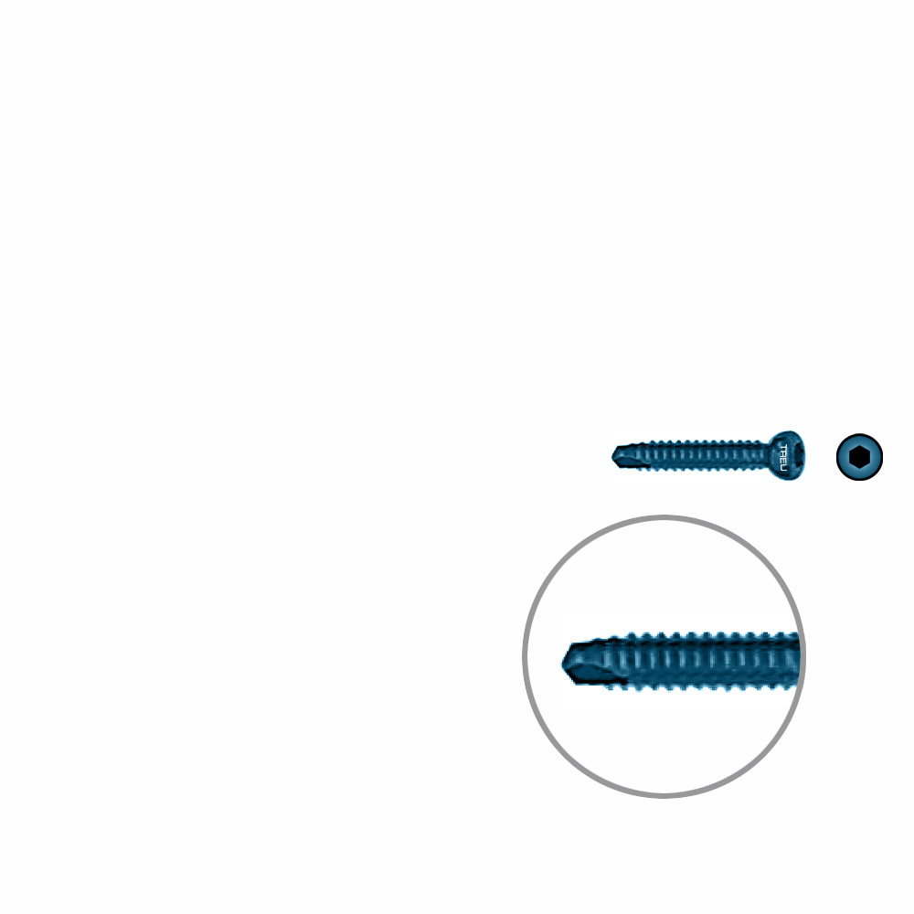 Interlocking screw titanium ø 5,0 x 25mm 