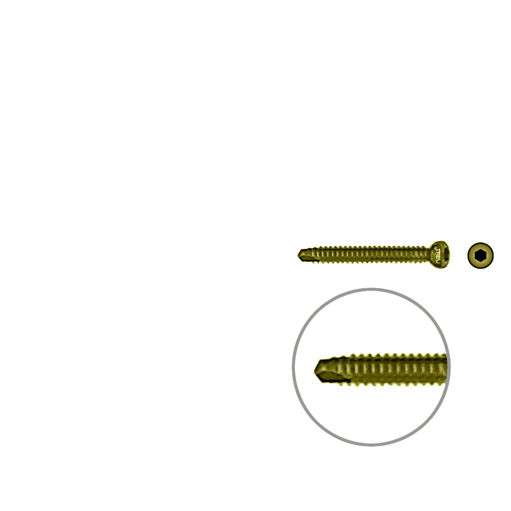 Interlocking screw titanium ø 5,0 x 35mm 