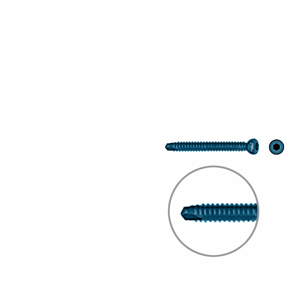 Interlocking screw ø 5,0 x 37,5mm 