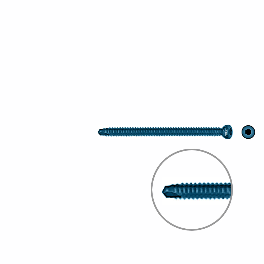 Interlocking screw titanium Ø 5,0 x 60mm 