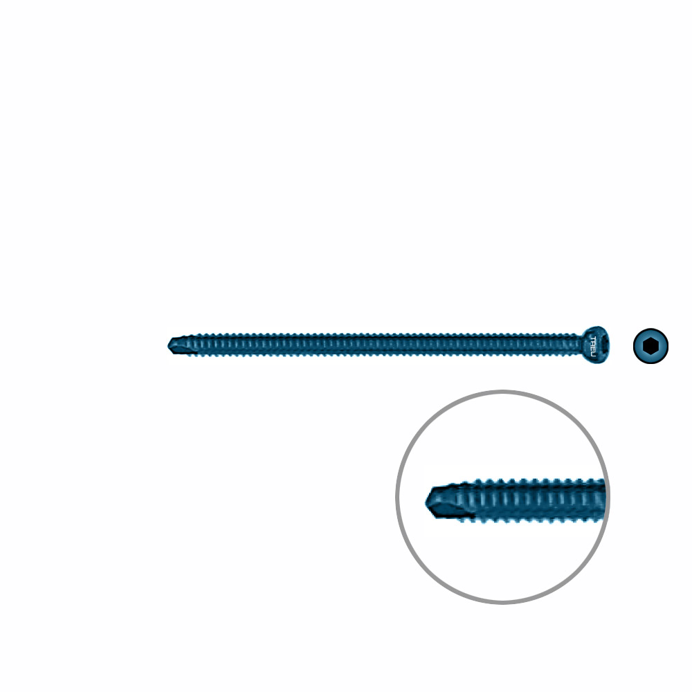 Interlocking screw titanium Ø 5,0x75 mm 