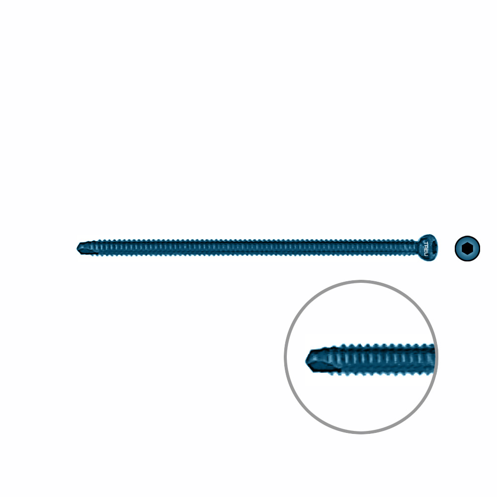 Interlocking screw titanium Ø 5,0 x 85mm 