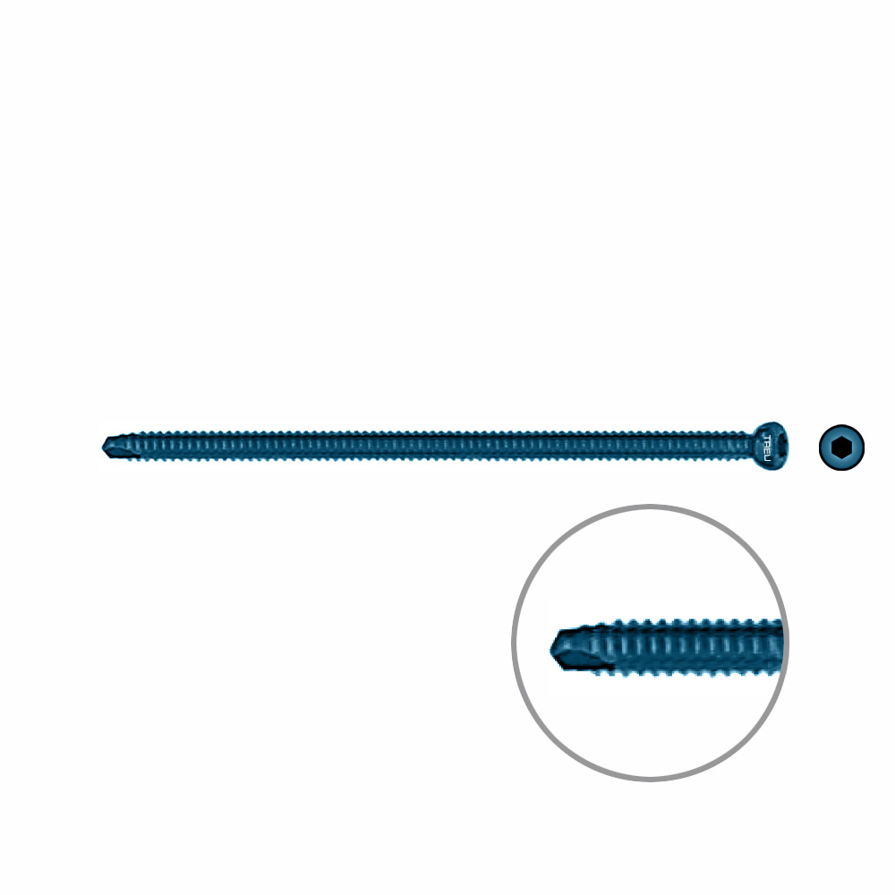 Interlocking screw titanium Ø 5,0 x 90mm 