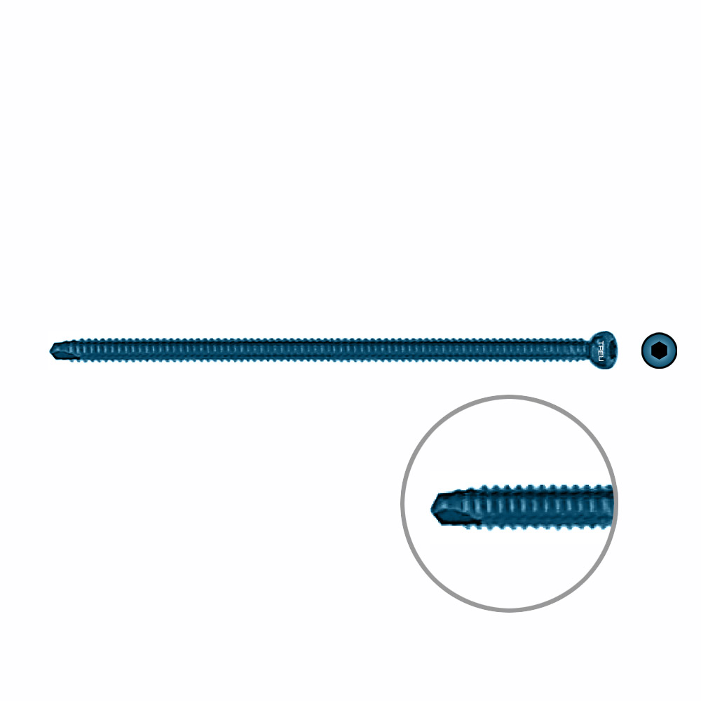 Interlocking screw titanium Ø 5,0 x 95mm 