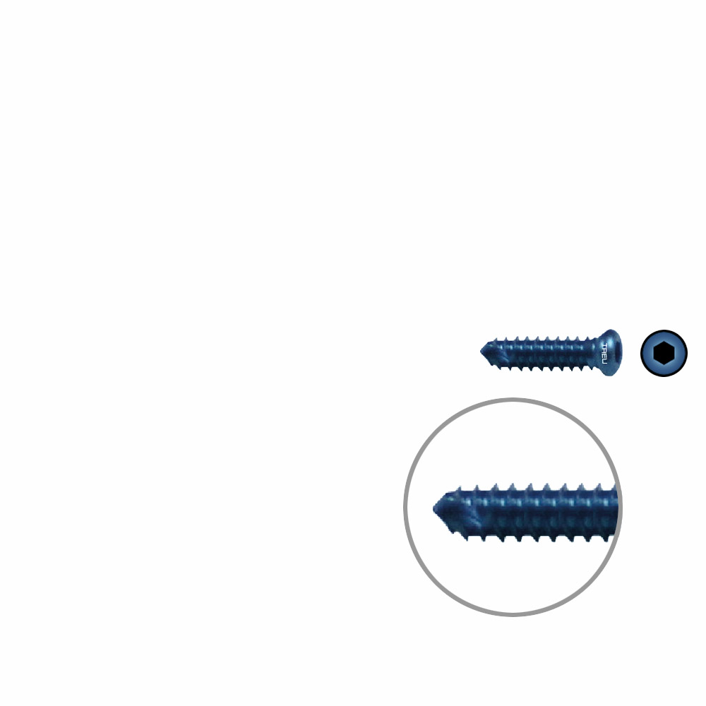 FIDES Humer.Lock. Screw14mm x dia 4,0mm TI 