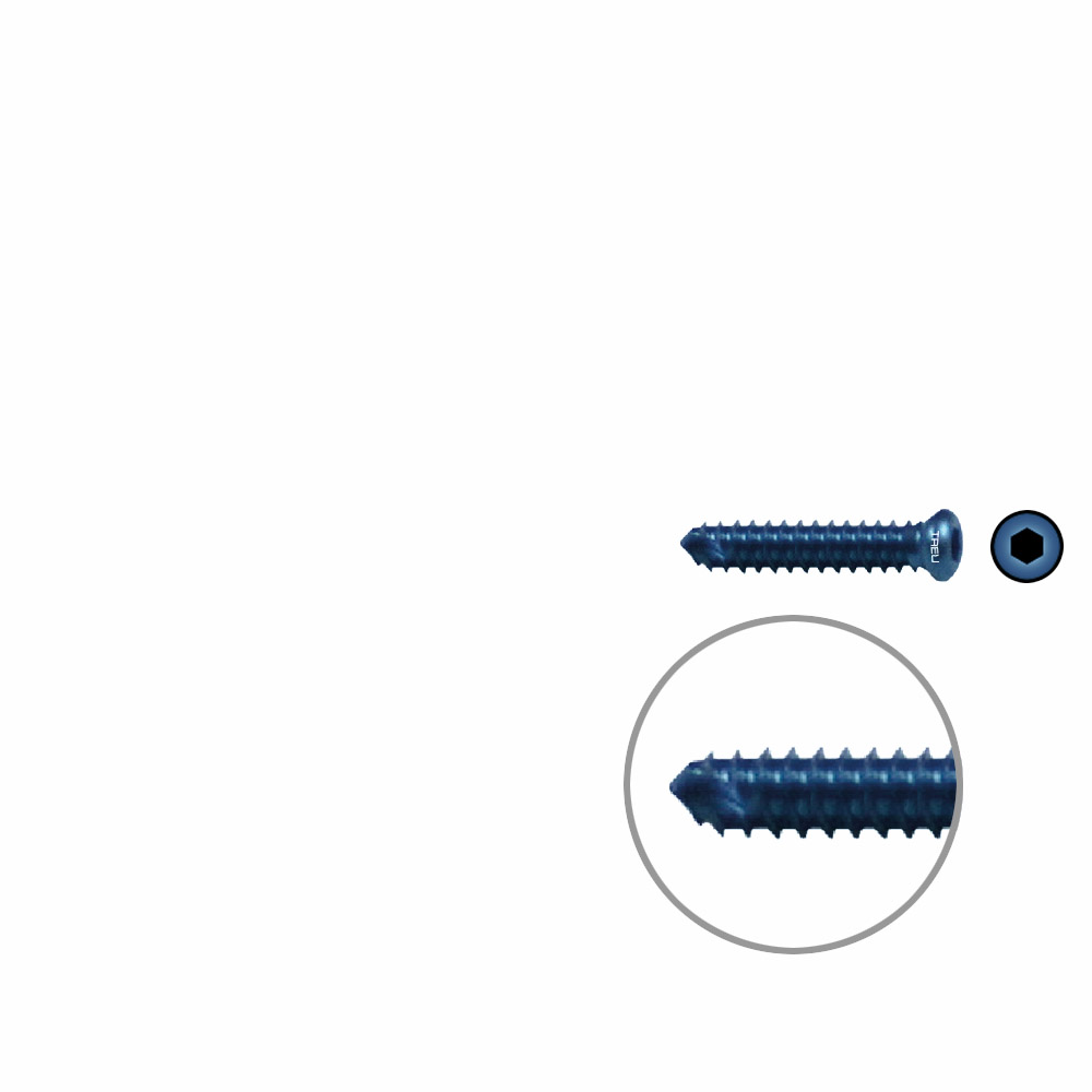 FIDES Humer.Lock. Screw18mm x dia 4,0mm TI 