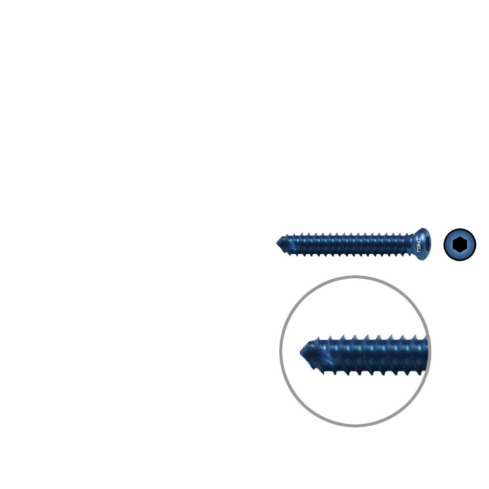 FIDES Humer.Lock. Screw22mm x dia 4,0mm TI 