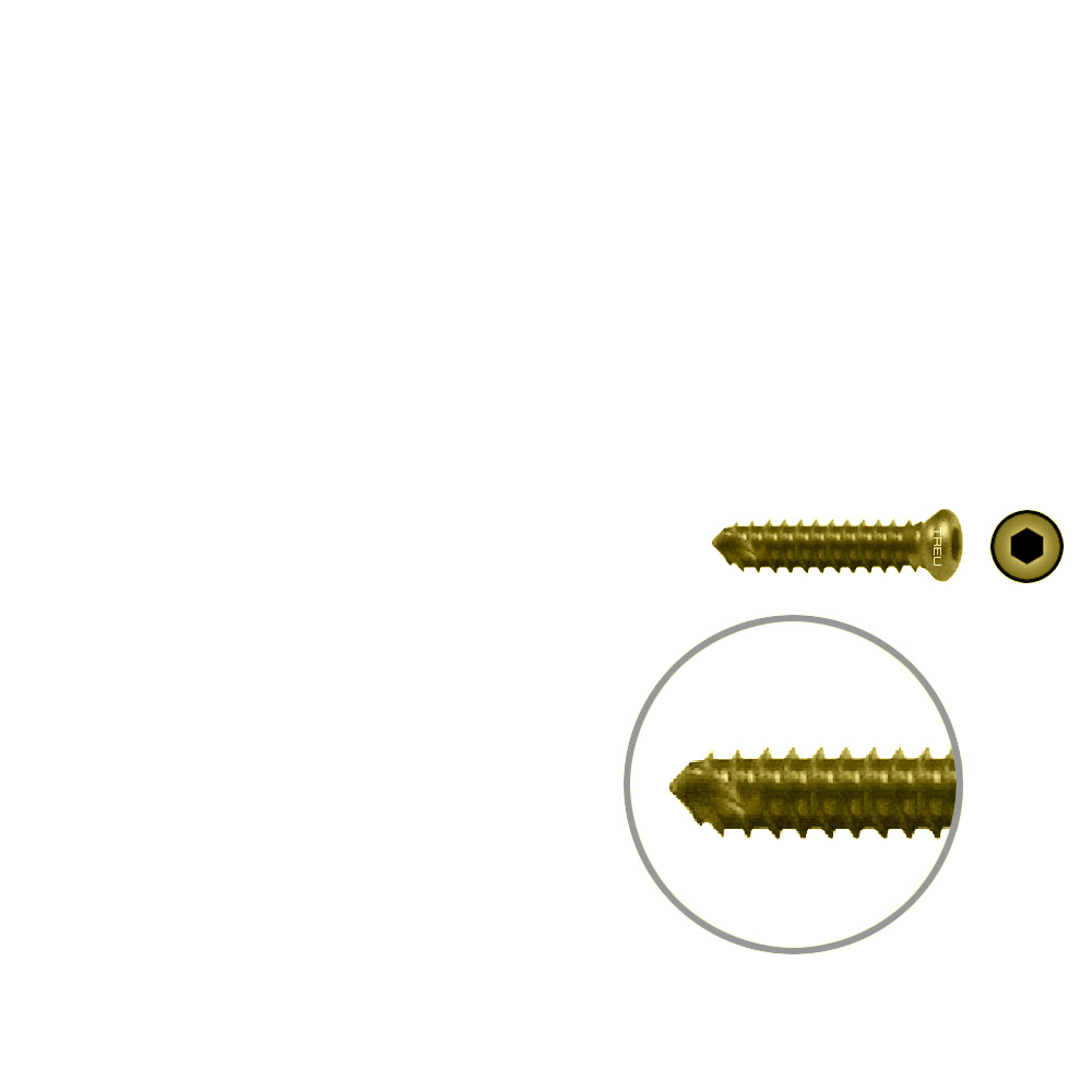 FIDES V-Schraube Humerus 16mm x 3,5mm TITAN 