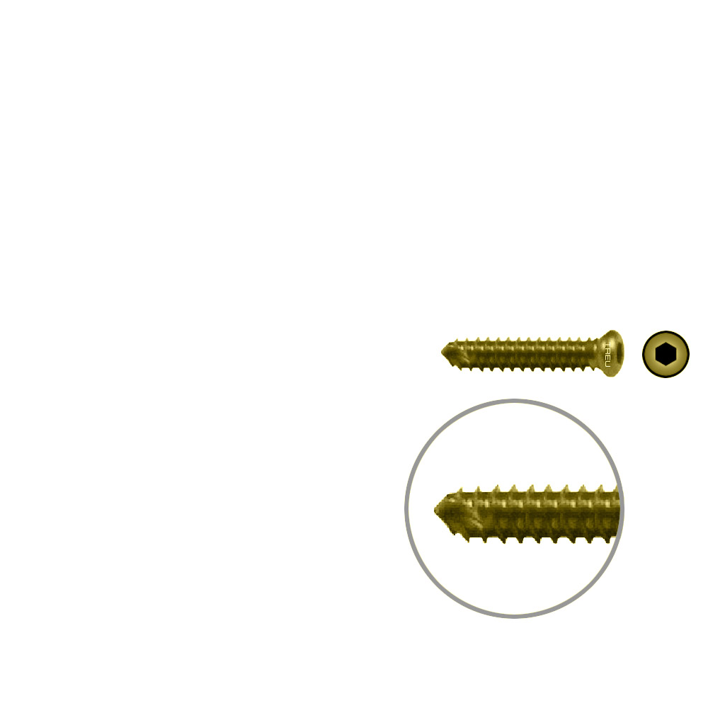 FIDES Humer.Lock. Screw 18mm x dia 3,5mm TI 