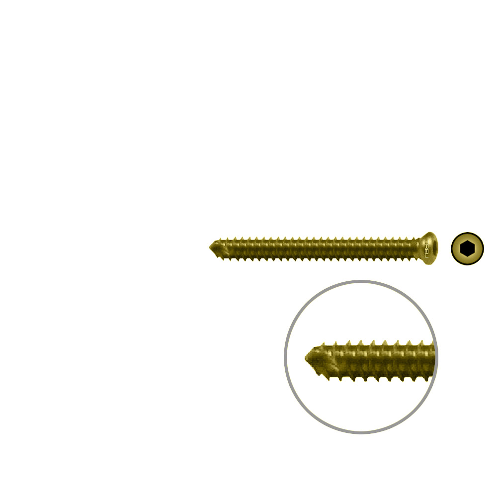 FIDES Humer.Lock. Screw 32mm x dia 3,5mm TI 