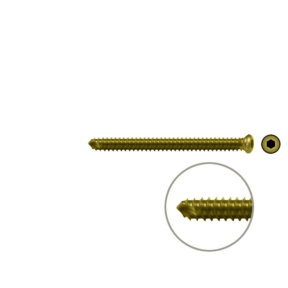 FIDES Humer.Lock. Screw 40mm x dia 3,5mm TI 