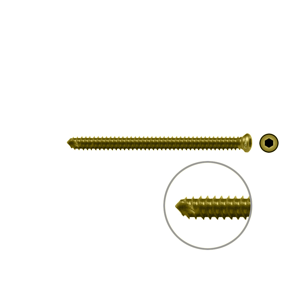 FIDES Humer.Lock. Screw 45mm x dia 3,5mm TI 