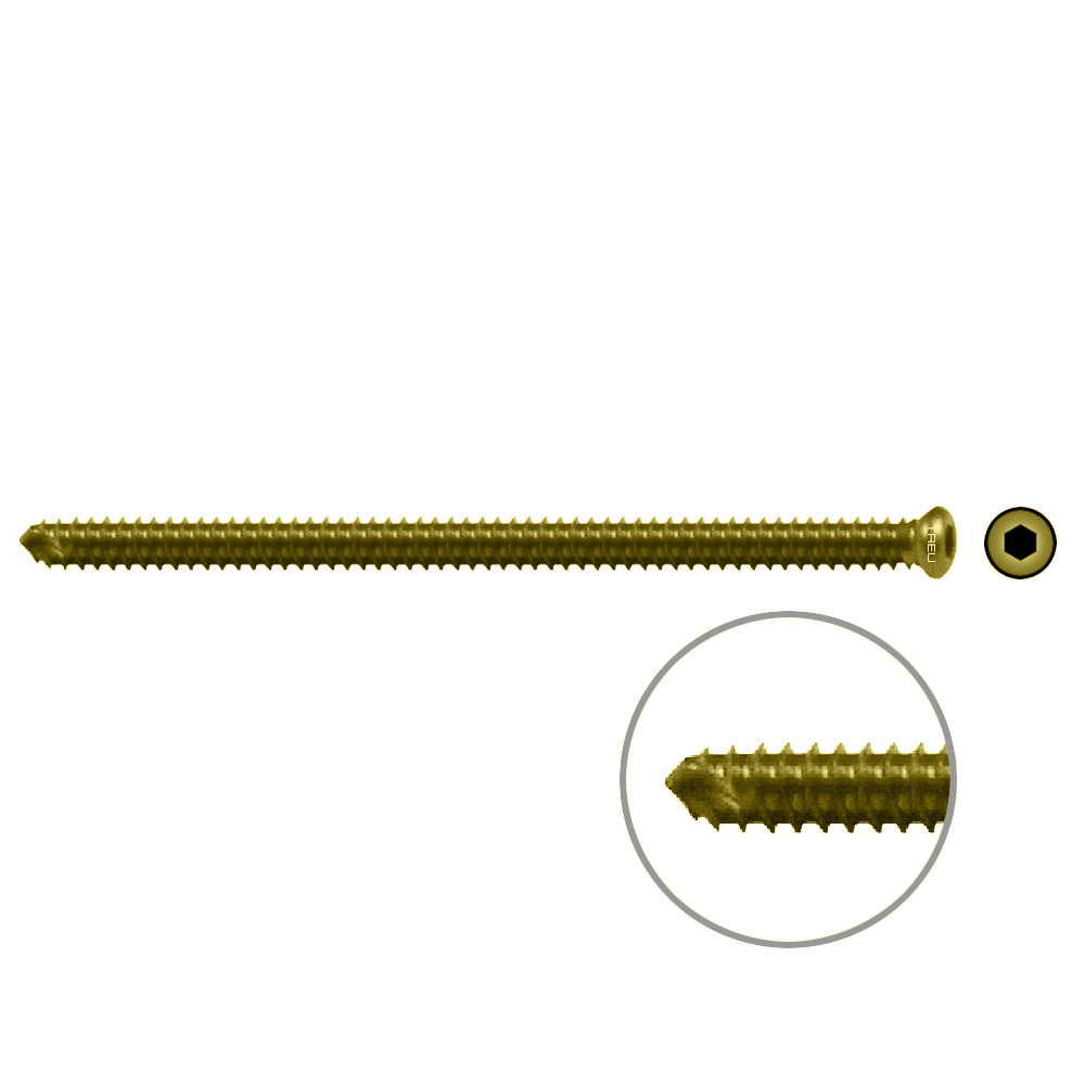 FIDES Humer.Lock. Screw 60mm x dia 3,5mm TI 