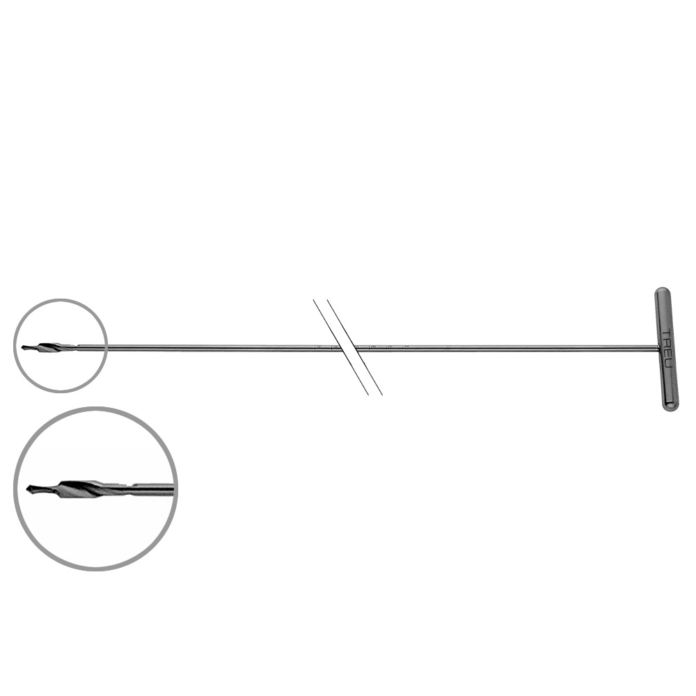 Fräser mit T-Griff ø4,0 mm für Ulna / Radius Nägel 