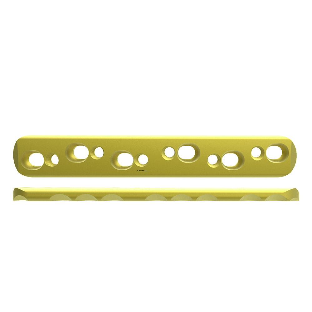 TS 4.5-5.0 LOCKIT Plate, broad, 6 holes 116mm, Titanium 