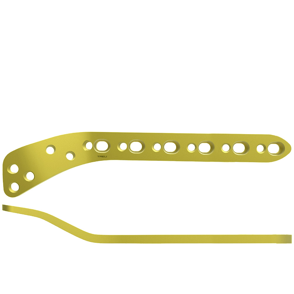 TS 4.5-5.0 LOCKIT Plate prox. 7 holes 180mm, right, Titanium, Lateral Tibia 