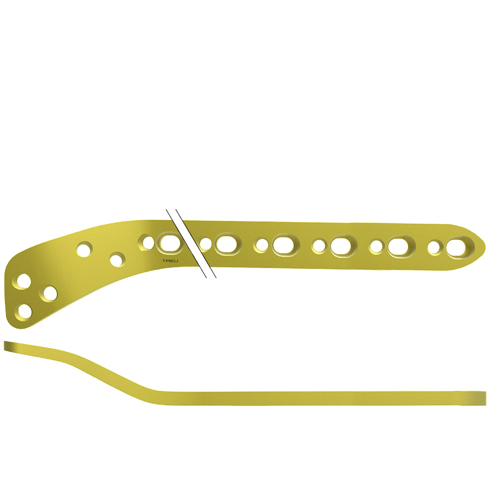 TS 4.5-5.0 LOCKIT Plate prox. 11 holes 260, right, Titanium, Lateral Tibia 