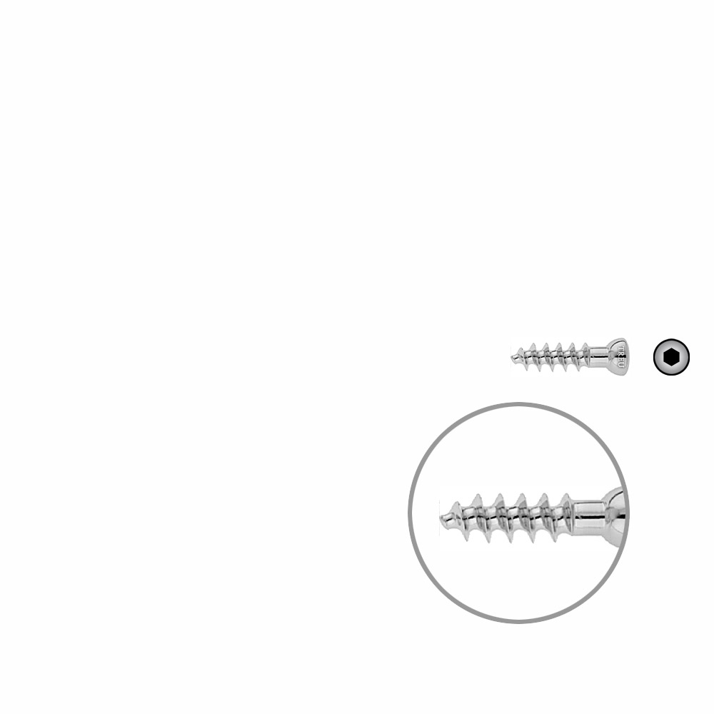 Cancellous screw 6.5 16mm thr. 25mm 