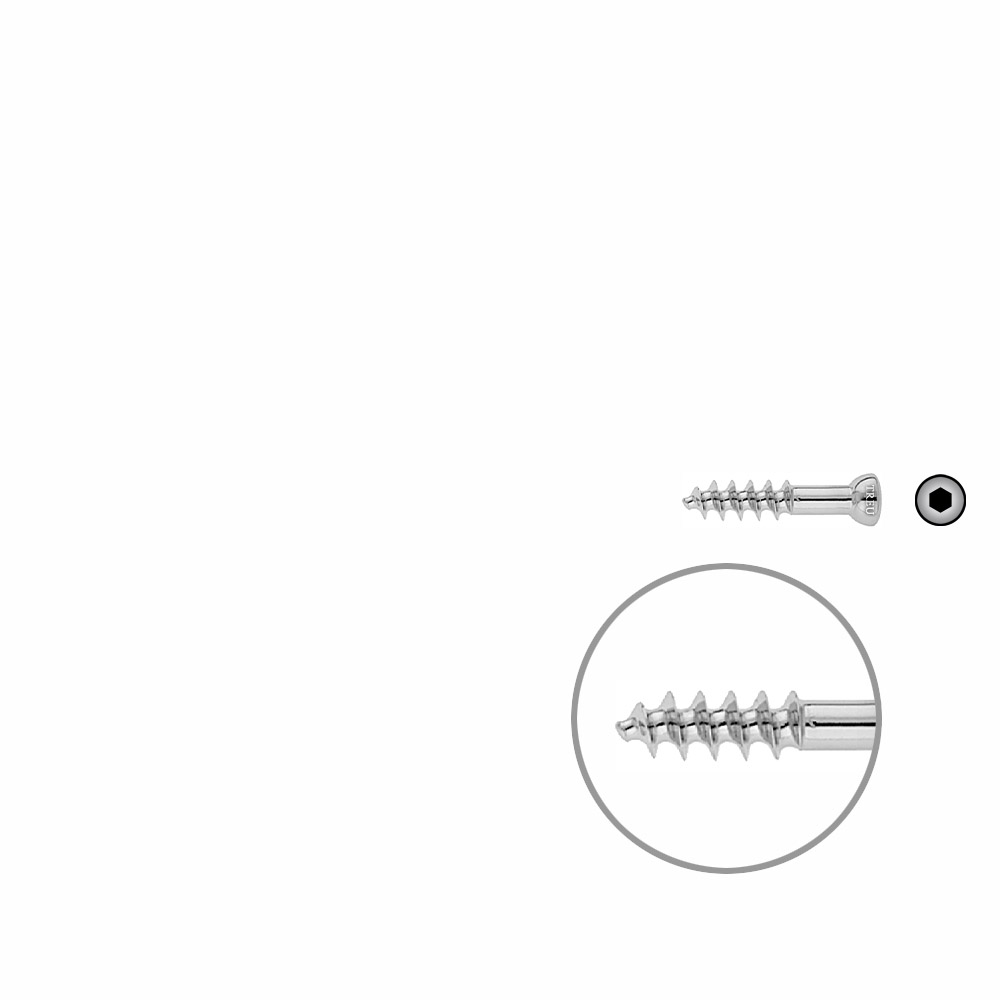 Spongiosa screw 6,5 16mm thr. 30mm 