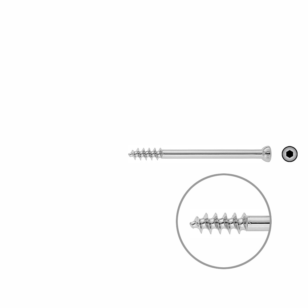 Spongiosa screw 6,5 16mm thr. 70mm 