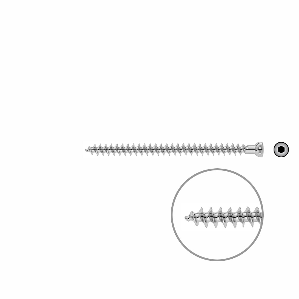 Spongiosa screw 6.5x 90mm full thr. 