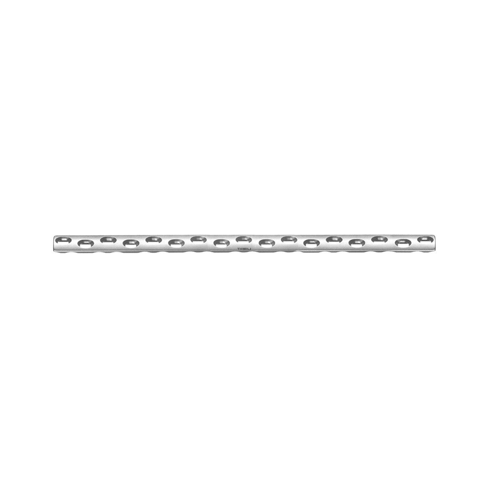 MTP plate broad 17-holes 304mm length steel fixation plate 4,5mm 