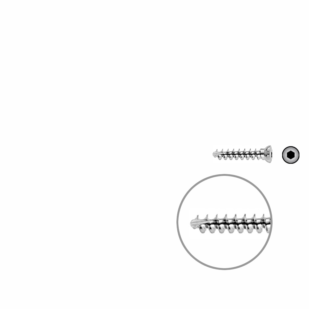 Cancellous bone screw 3.5 x 20mm 