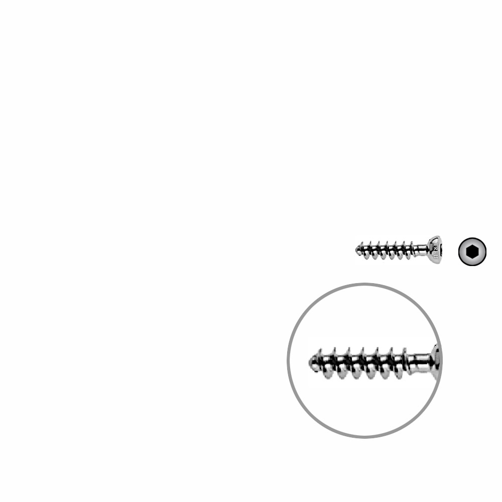 Cancellous Screw 4mm half thr. 18mm 