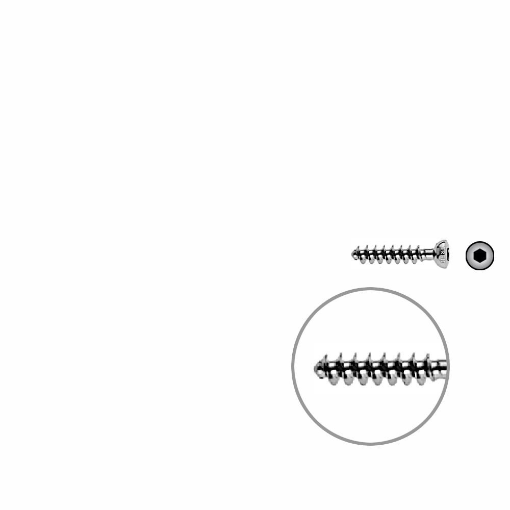 Cancellous Screw 4mm half thr. 20mm 