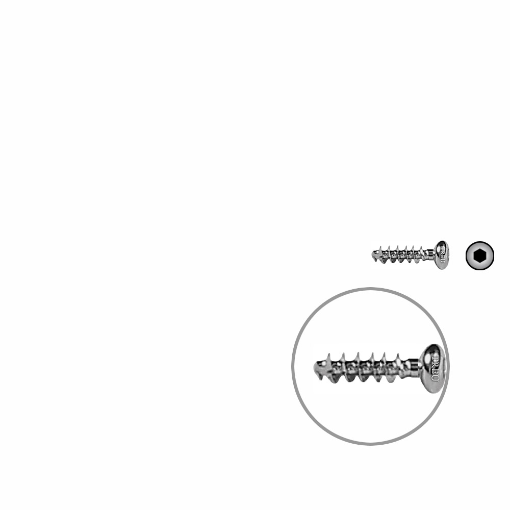 Cancellous Screw 4mm half thr. 16mm selfcutting 