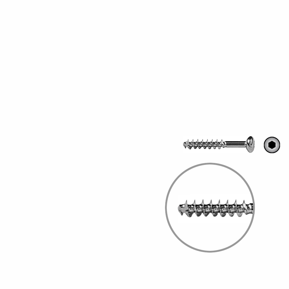 Cancellous Screw 4mm half thr. 26mm selfcutting 