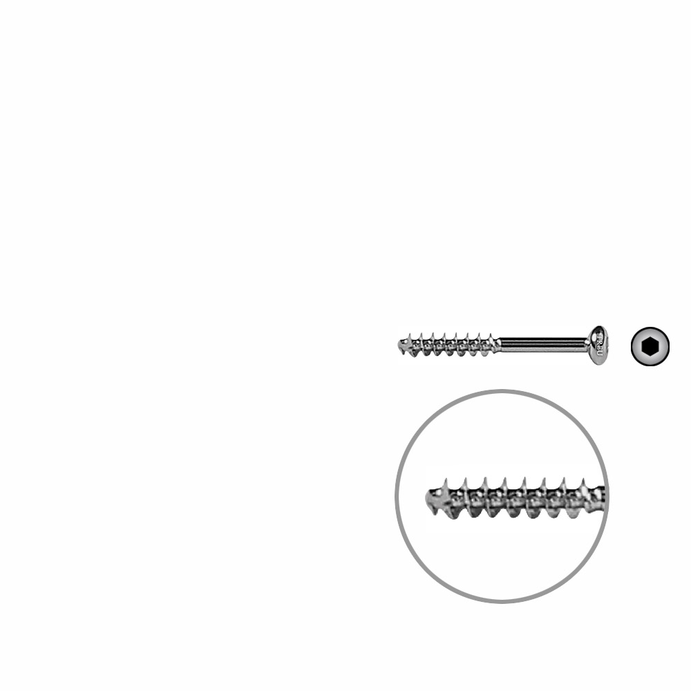 Cancellous Screw 4mm half thr. 32mm selfcutting 