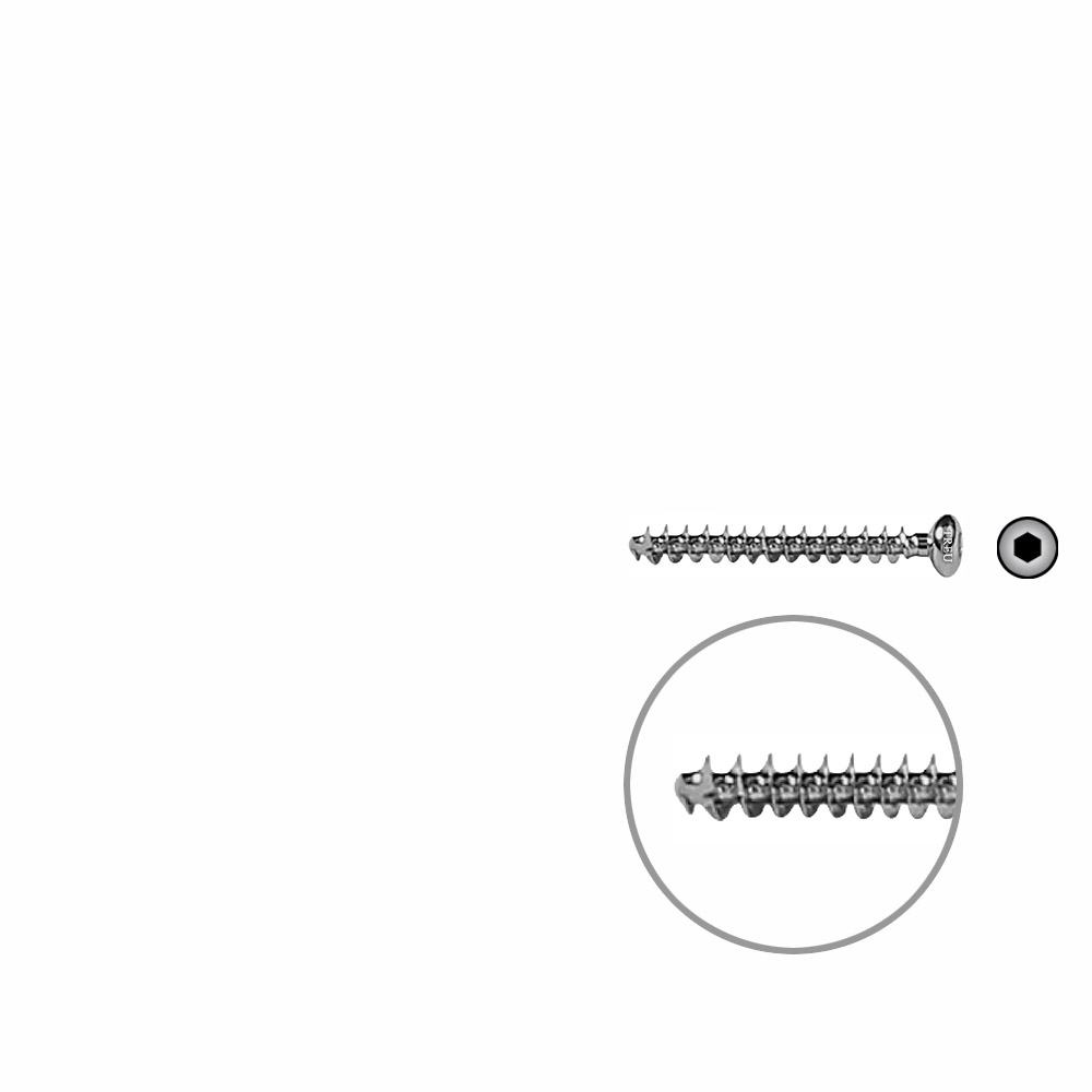 Cancellous Screw 4mm full thr. 35mm selfcutting 