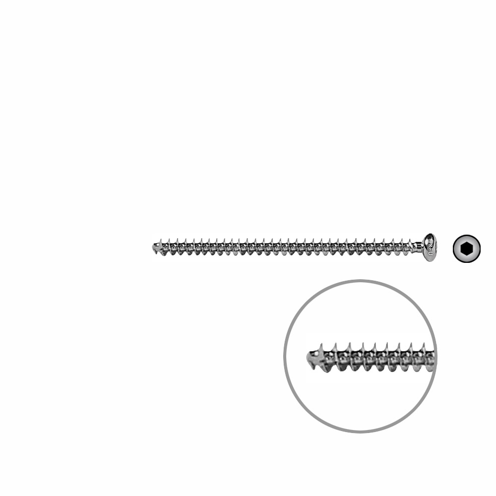 Cancellous Screw 4mm full thr. 60mm selfcutting 