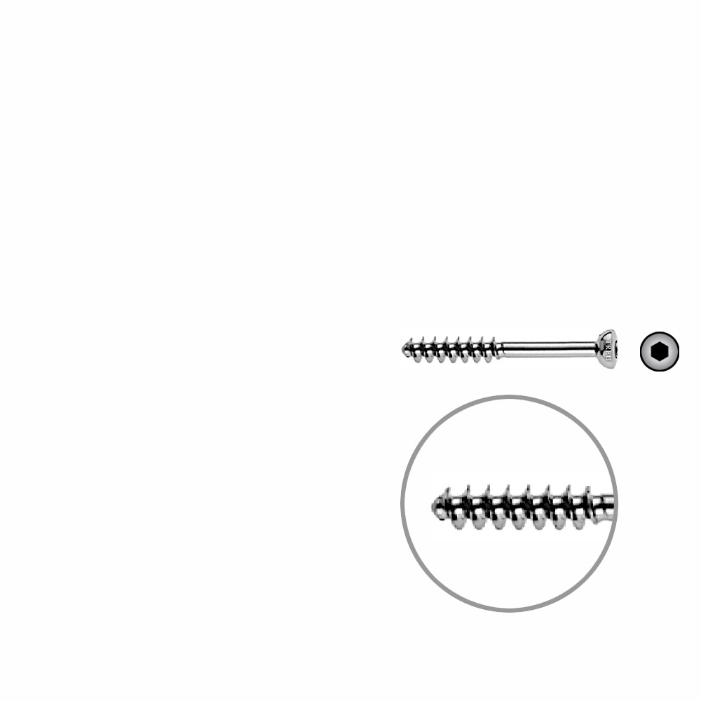 Cancellous Screw 4mm half thr. 32mm 