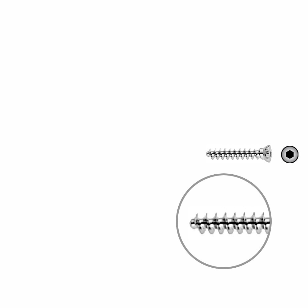 Cancellous Screw 4mm full thr. 22mm 