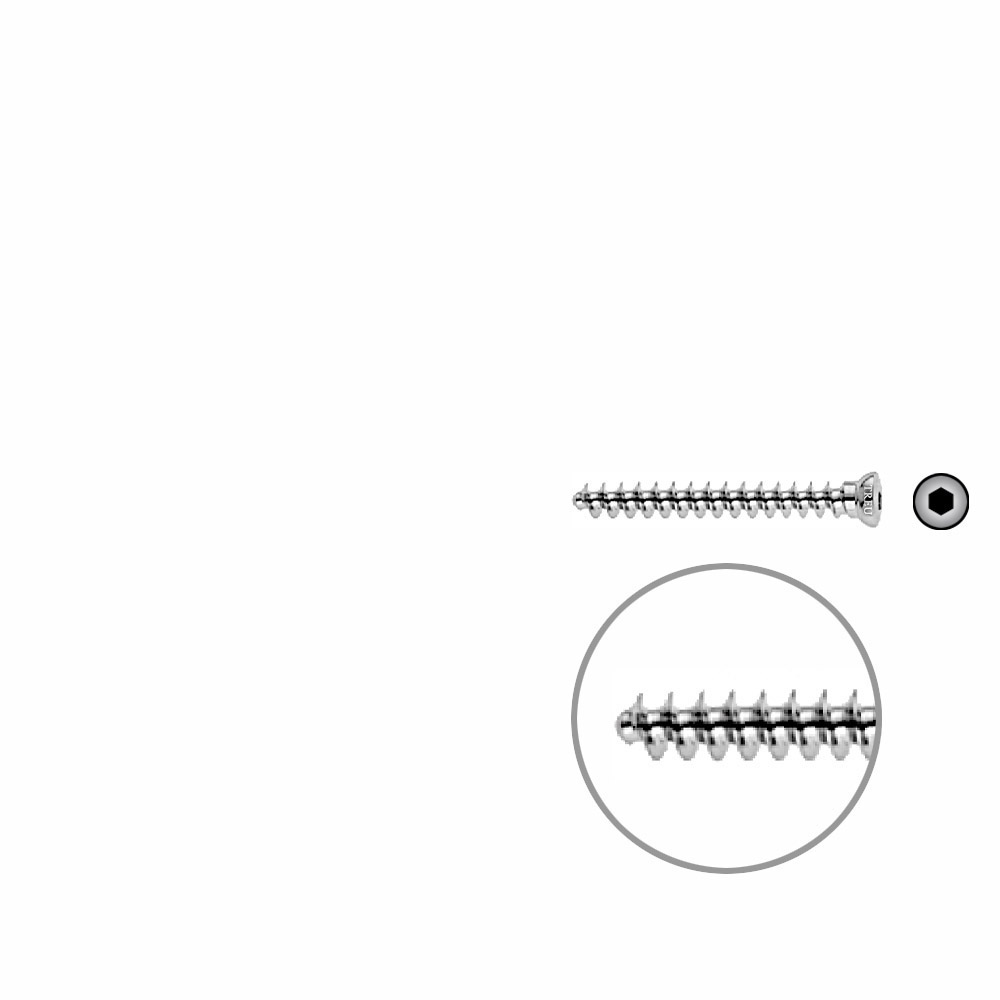 Cancellous Screw 4mm full thr. 32mm 