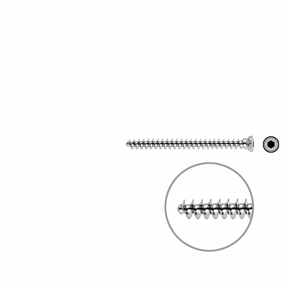 Cancellous Screw 4mm full thr. 46mm 