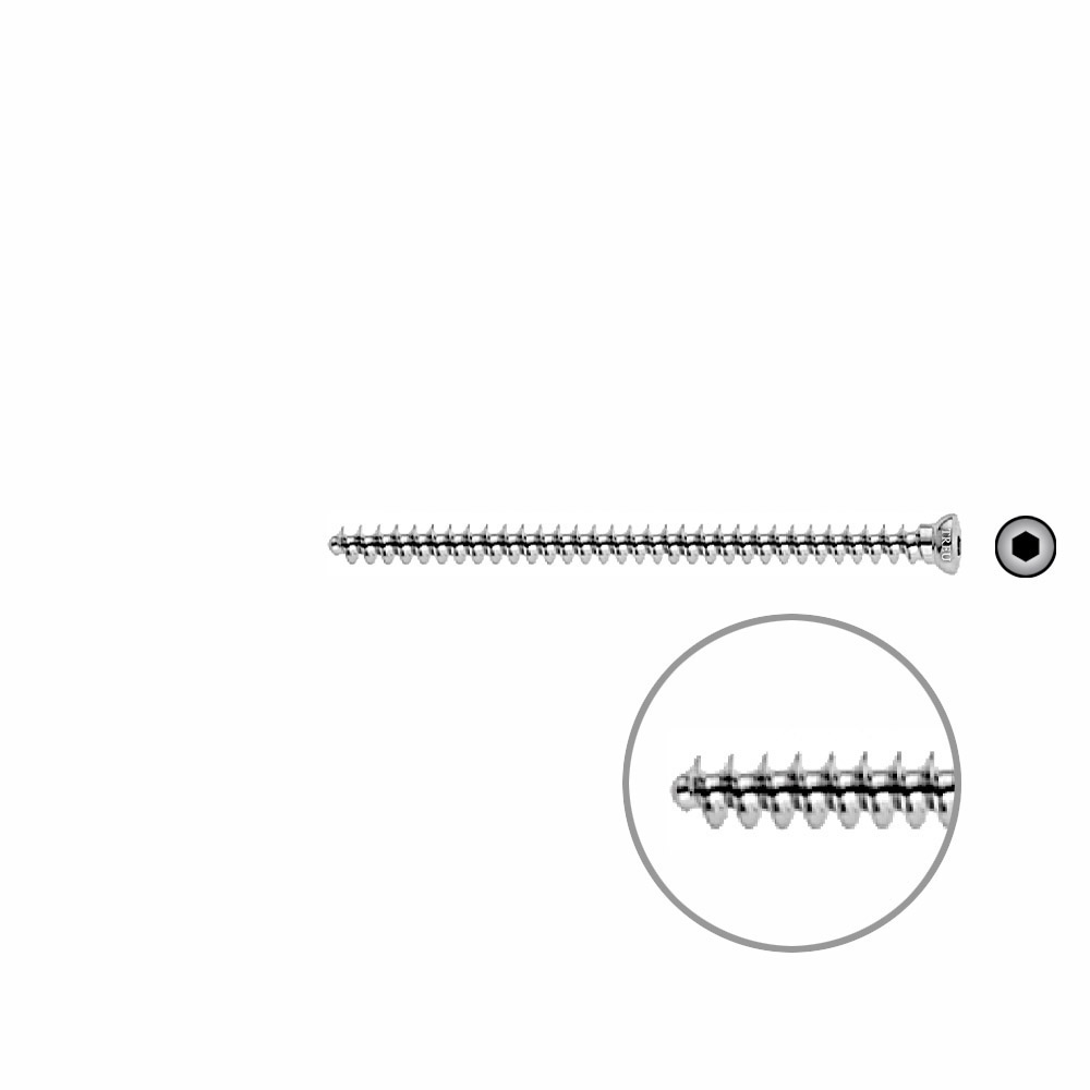 Cancellous Screw 4mm full thr. 60mm 