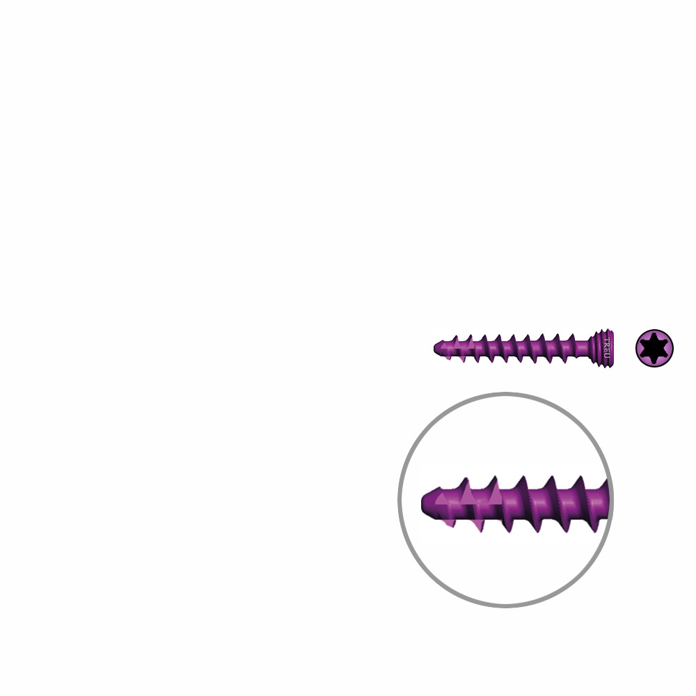 Cancel. Screws Ø 3,0mm, 18mm self-tapping angle- stable / TI 