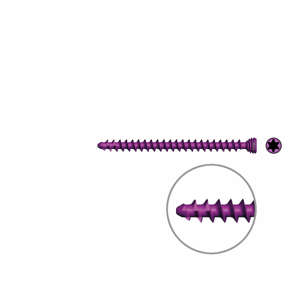 Cancellous Screws Ø 3,0mm, 38mm self-tapping angle- stable / TI 