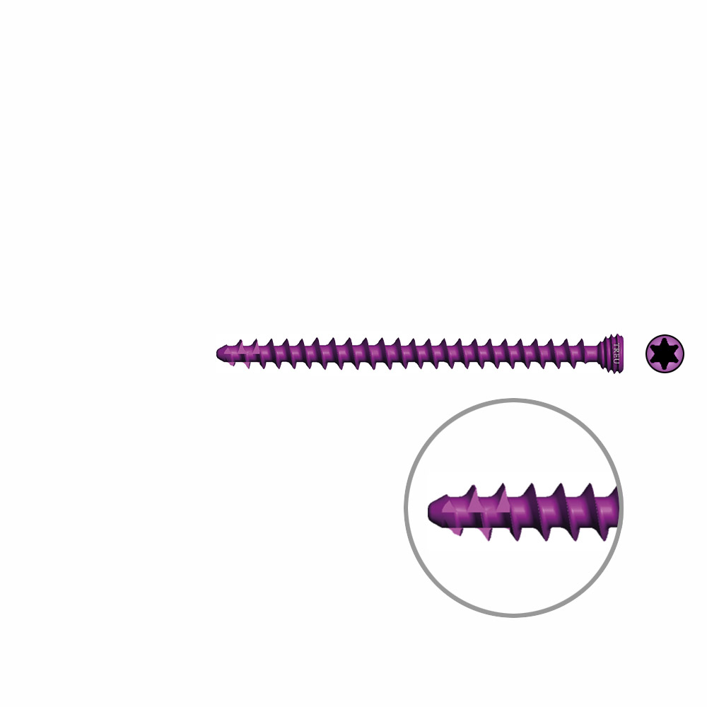 Cancellous Screws Ø 3,0mm, 40mm self-tapping angle- stable / TI 