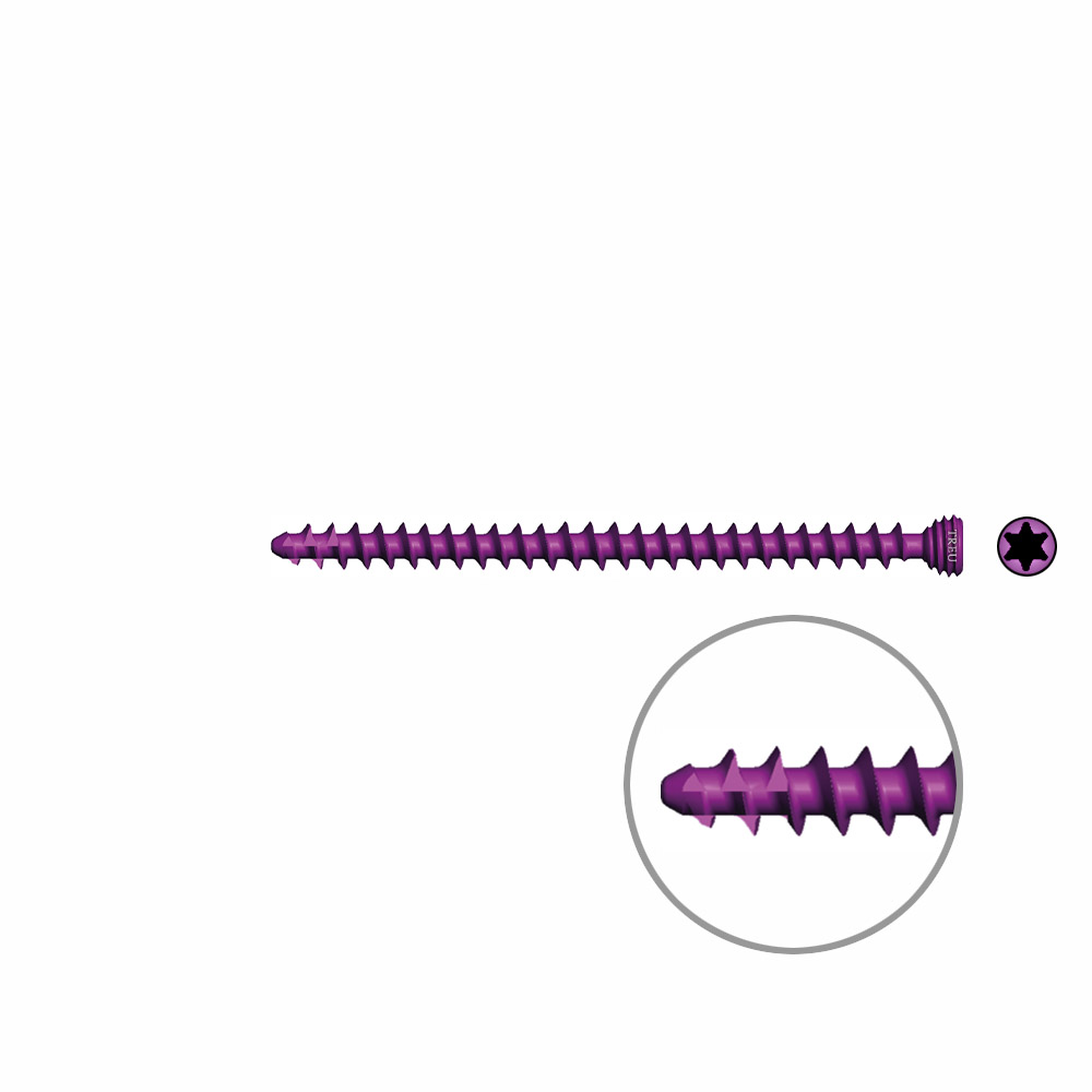 Cancellous Screws Ø 3,0mm, 44mm self-tapping angle- stable / TI 