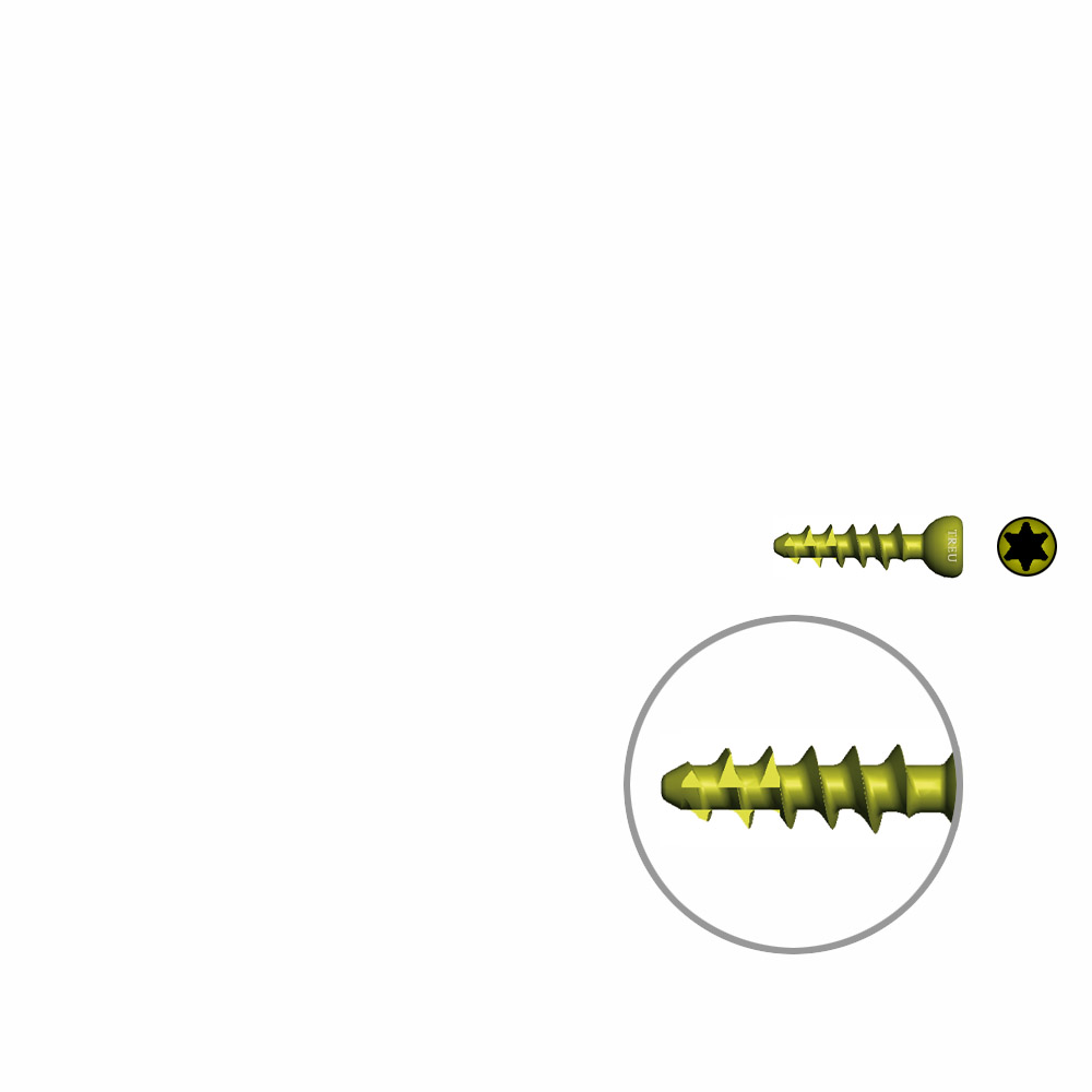 Spongiosaschraube Ø 3,0mm, 12mm TI selbstschneidend 