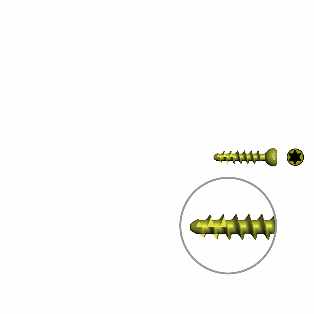 Spongiosaschraube Ø 3,0mm, 14mm TI selbstschneidend 