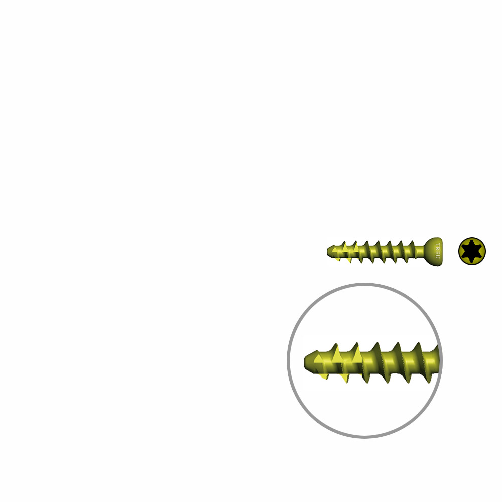 Cancellous Screws self- tapping Ø 3,0mm, 16mm TI 