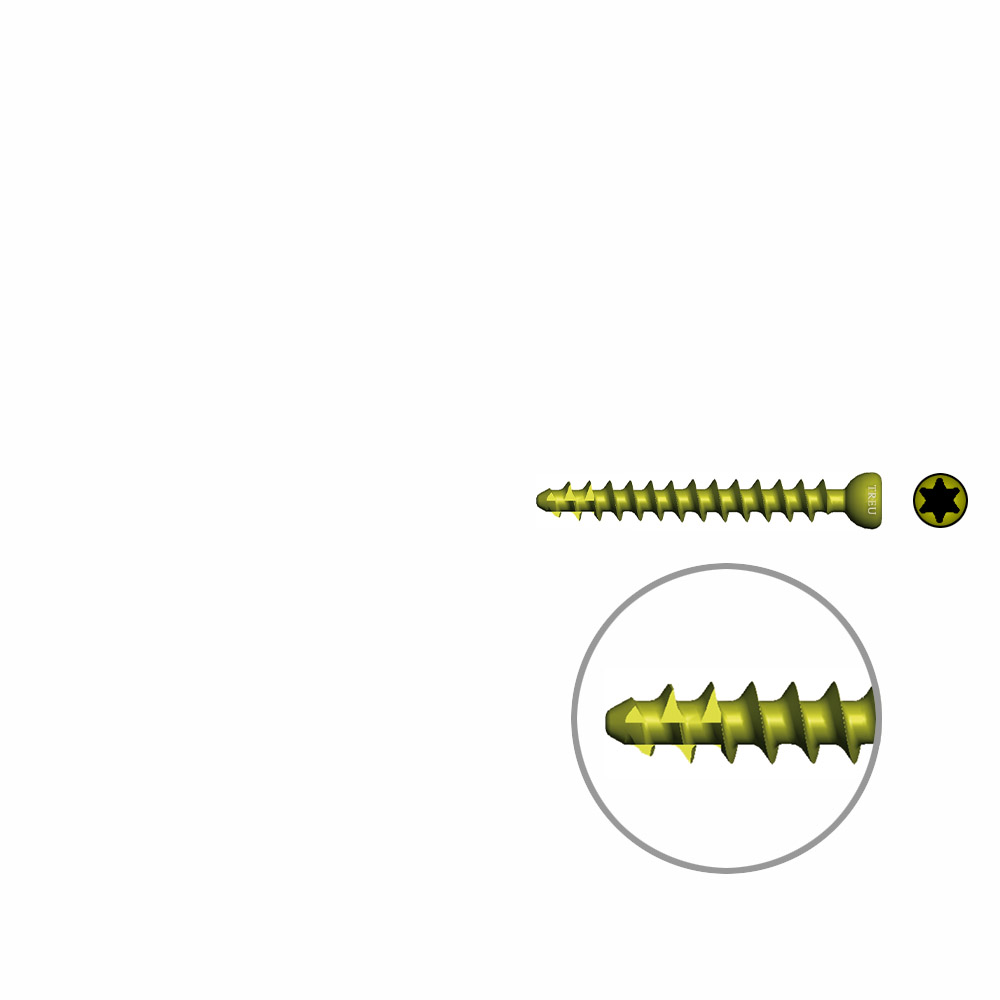 Spongiosaschraube Ø 3,0mm, 24mm TI selbstschneidend 