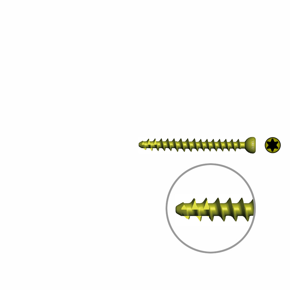 Cancellous Screws self- tapping Ø 3,0mm, 28mm TI 